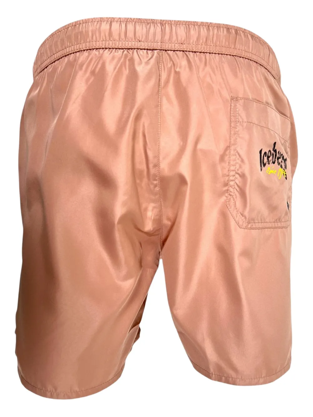 Iceberg Graphic-print Swim Shorts In Brown