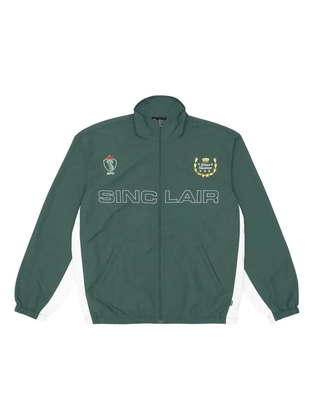 Sinclair paneled embroidered-detail jacket | Green | Image 1