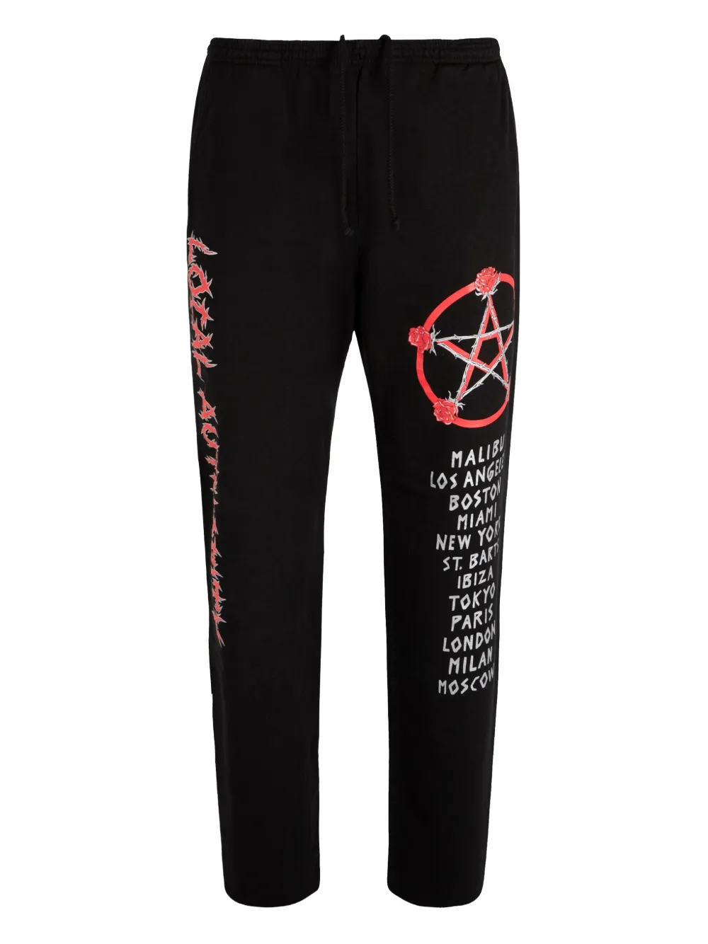Local Authority graphic-print track pants | Black | Image 1