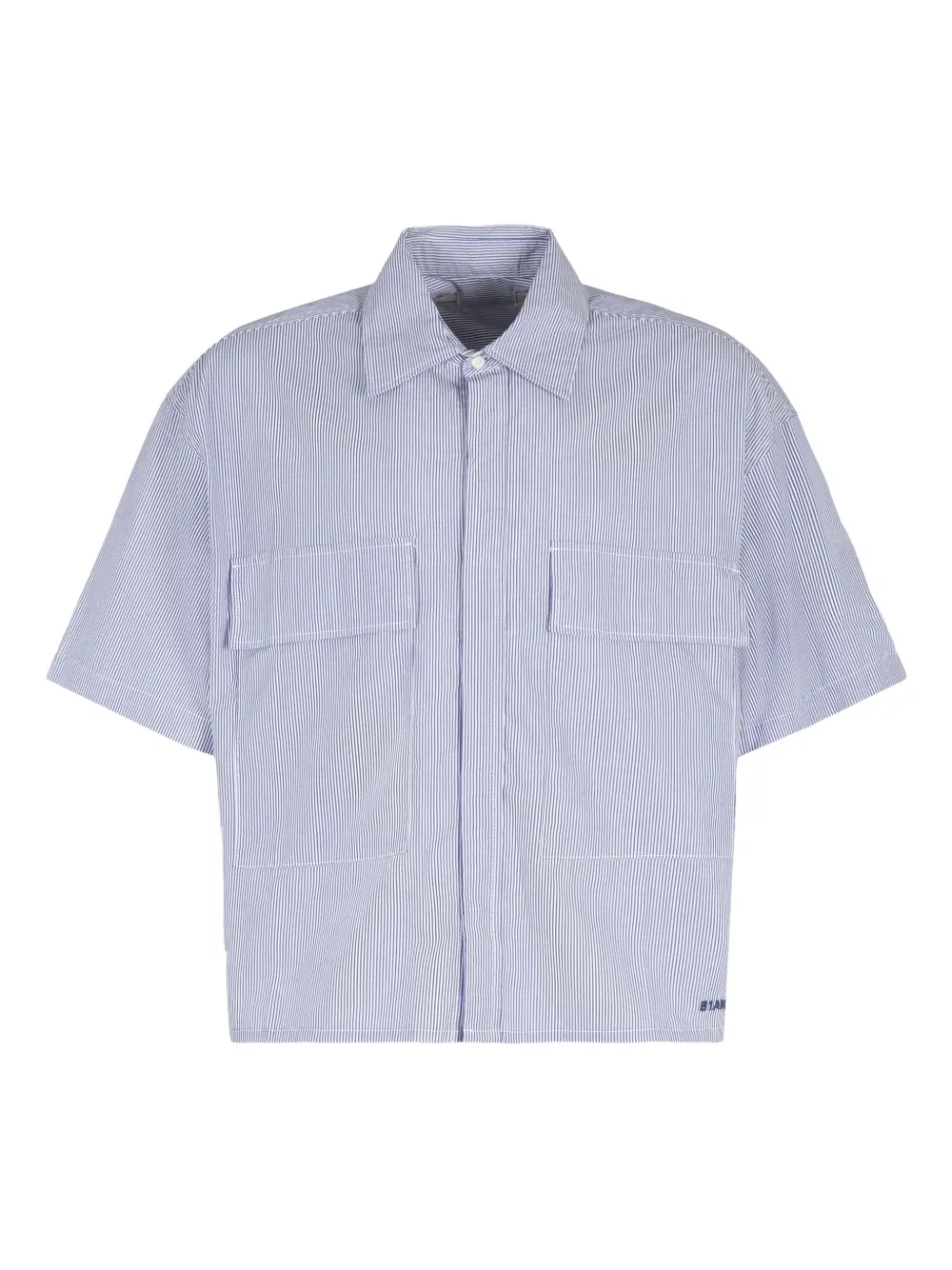 B1ARCHIVE striped pocket shirt | Blue | Image 1