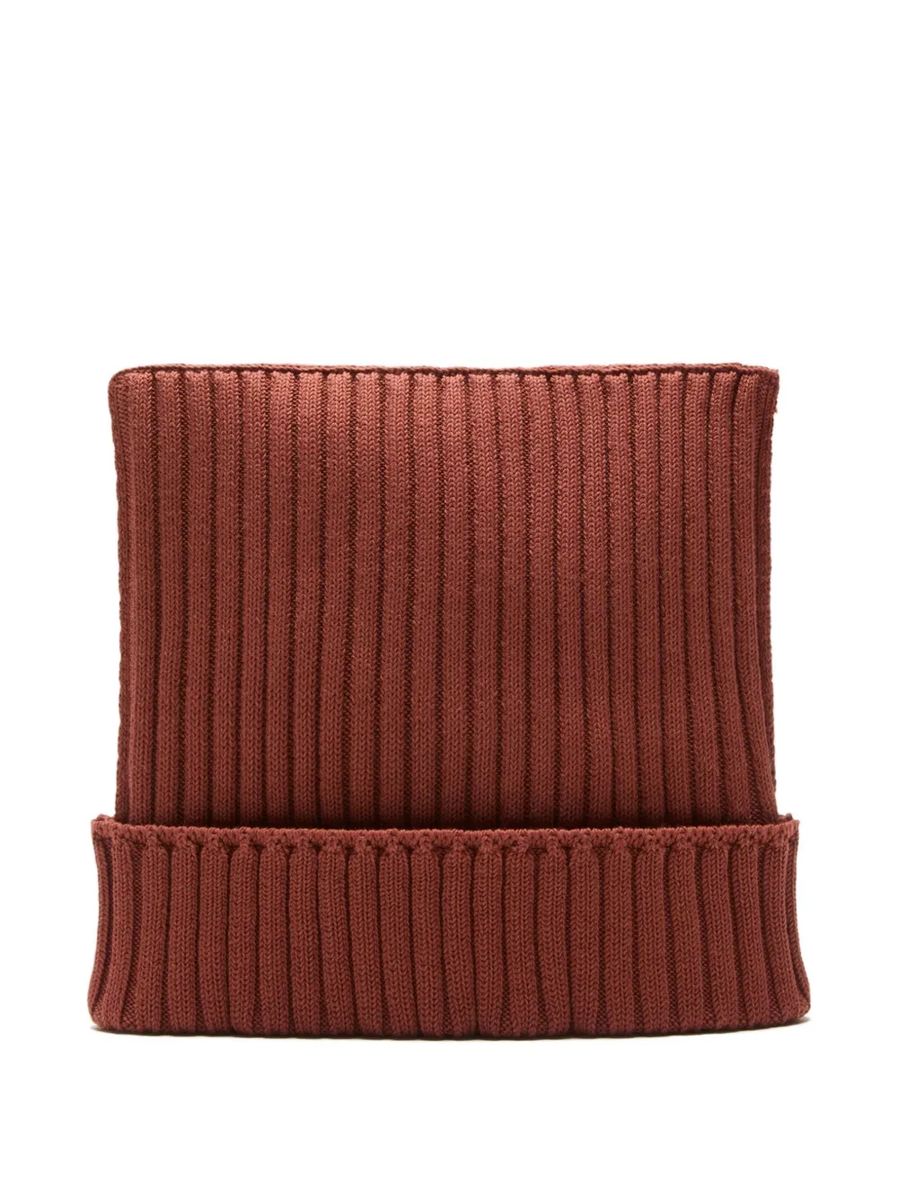 Acne Studios Ribbed Beanie In Brown