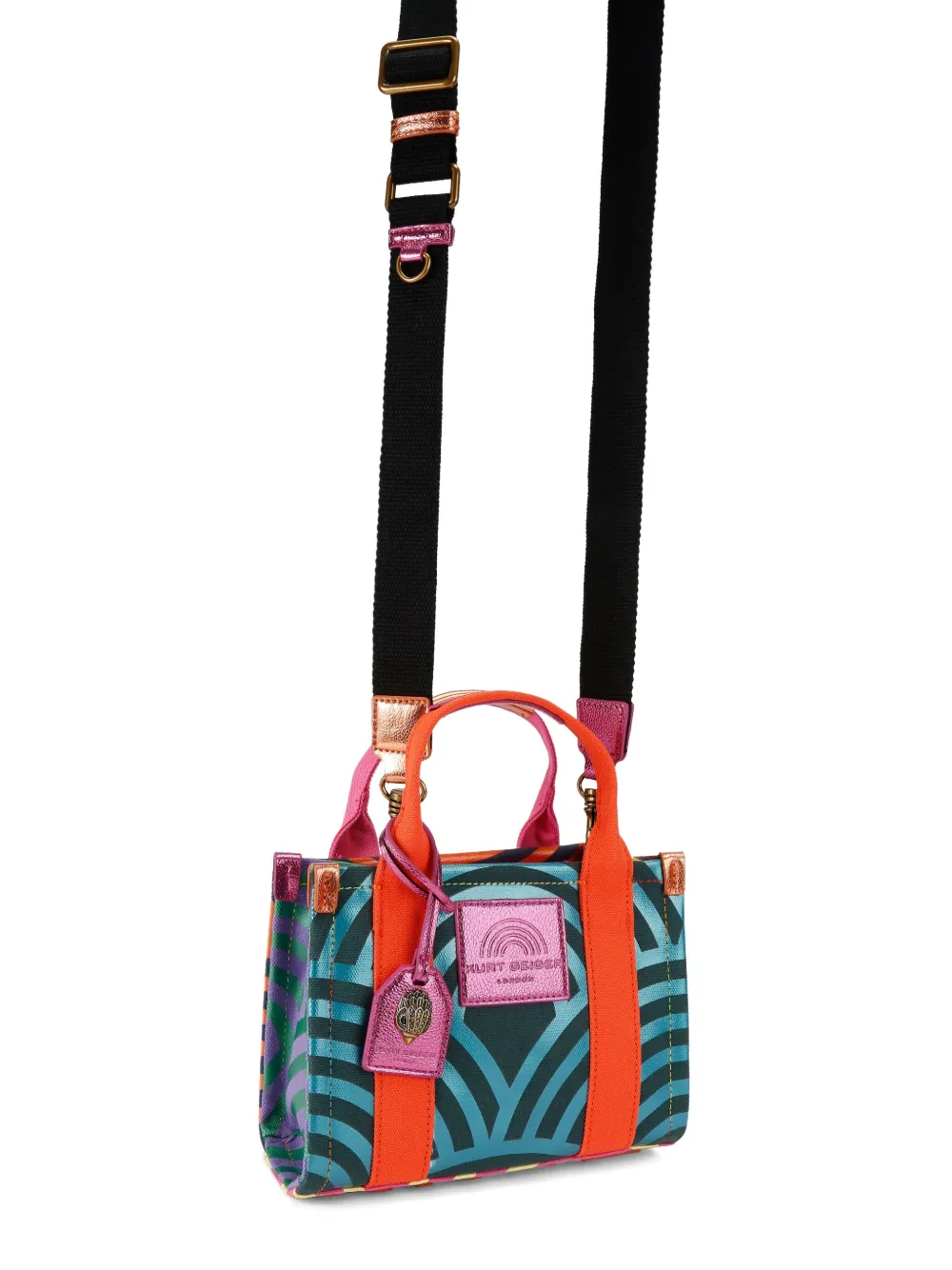 Kurt Geiger Small Southbank Eagle-head Tote Bag In Blue