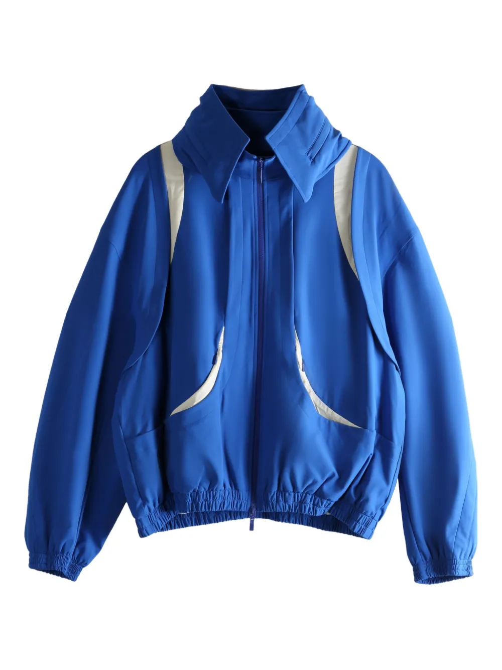Ader Error Zip-up Panel Jacket In Brown