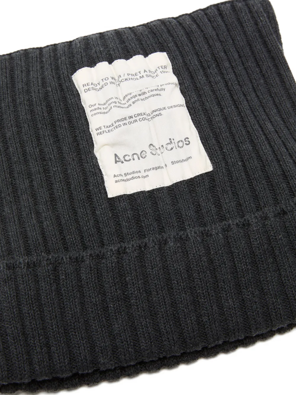 Acne Studios ribbed beanie | Men | Image 2