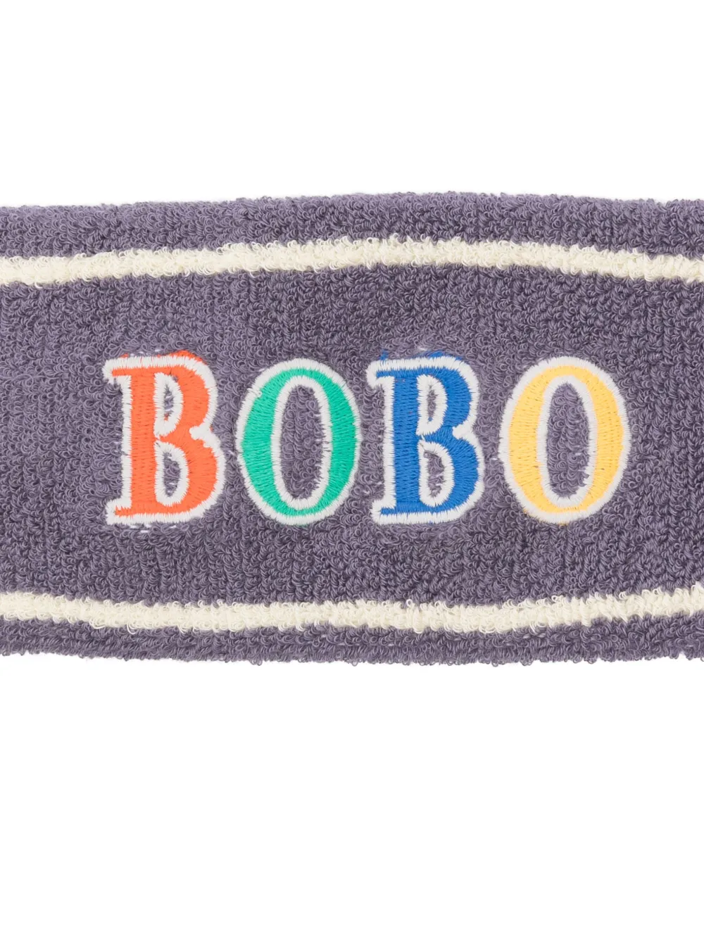 Bobo Choses Logo-embroidered Headband In Gray