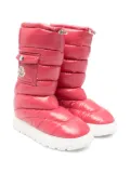 Moncler Enfant Gaia padded snow boots - Pink