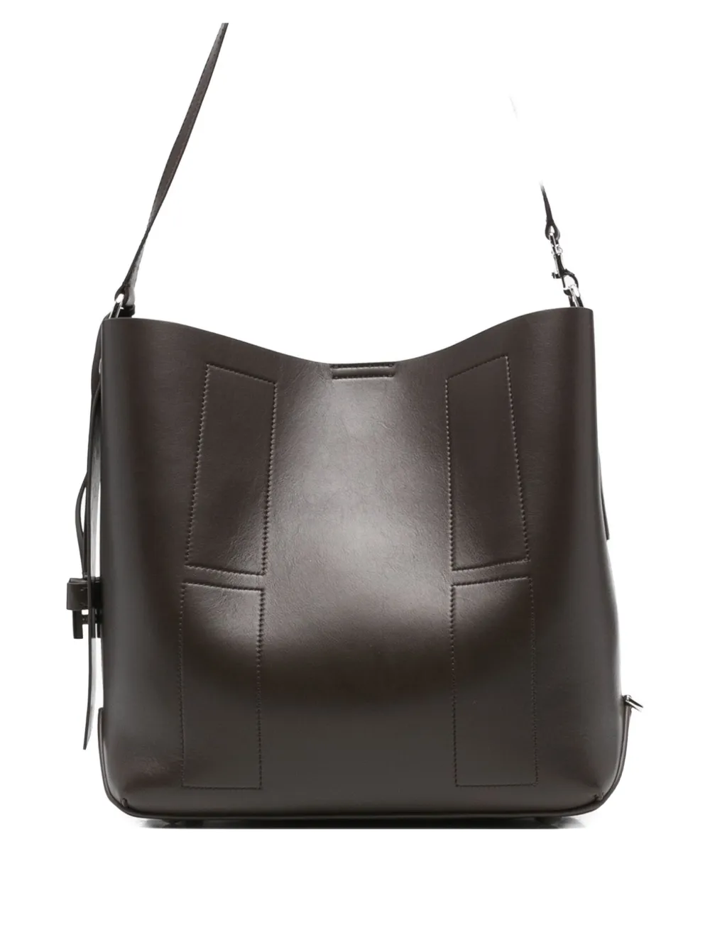 Hogan panelled shoulder bag - Marrone