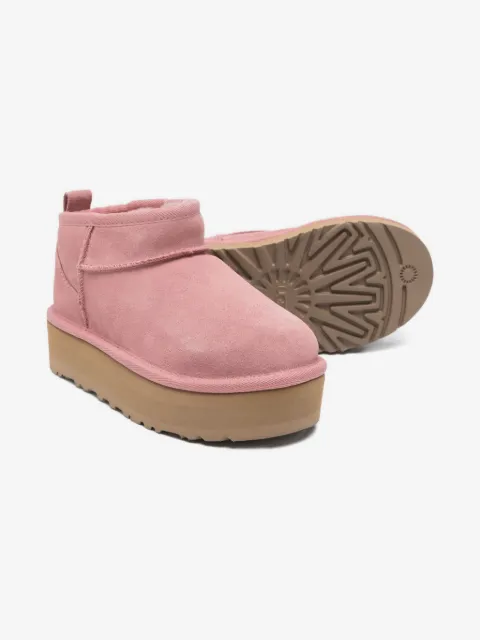UGG Kids suede platform boots
