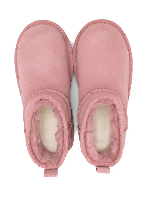 UGG Kids プラットフォーム スエードブーツ | ピンク | FARFETCH JP