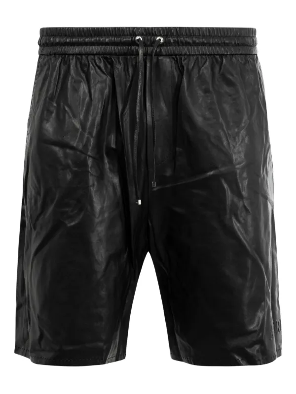AMIRI【新品未使用】ブラックショートパンツXXL AMIRI レザーショートパンツ | ブラック | FARFETCH JP