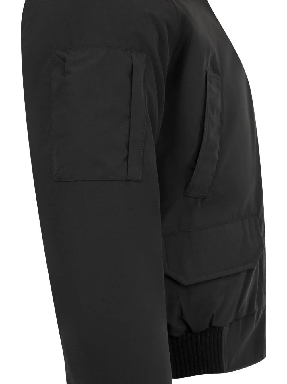 Canada Goose Chilliwack Bomber Jacket With Fleece Collar In Black