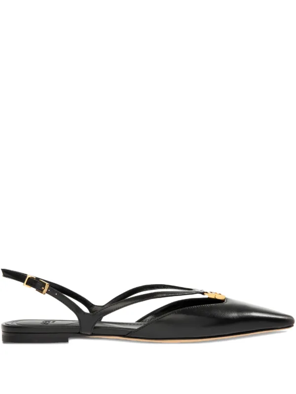 FENDI FFold Leather Pumps Black FARFETCH