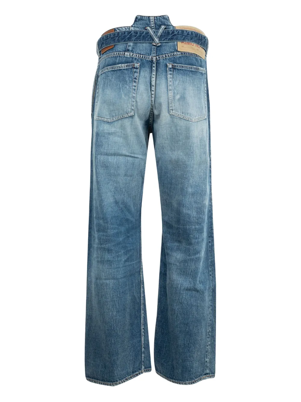 Fullcount four-pocket wide-leg jeans - Blauw
