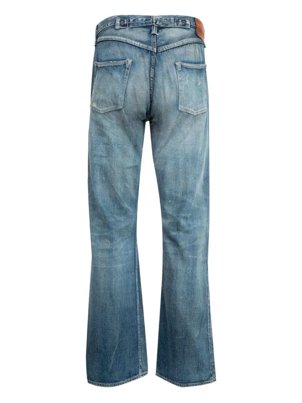 Fullcount 1937 Splatter Distressed Jeans In Blue