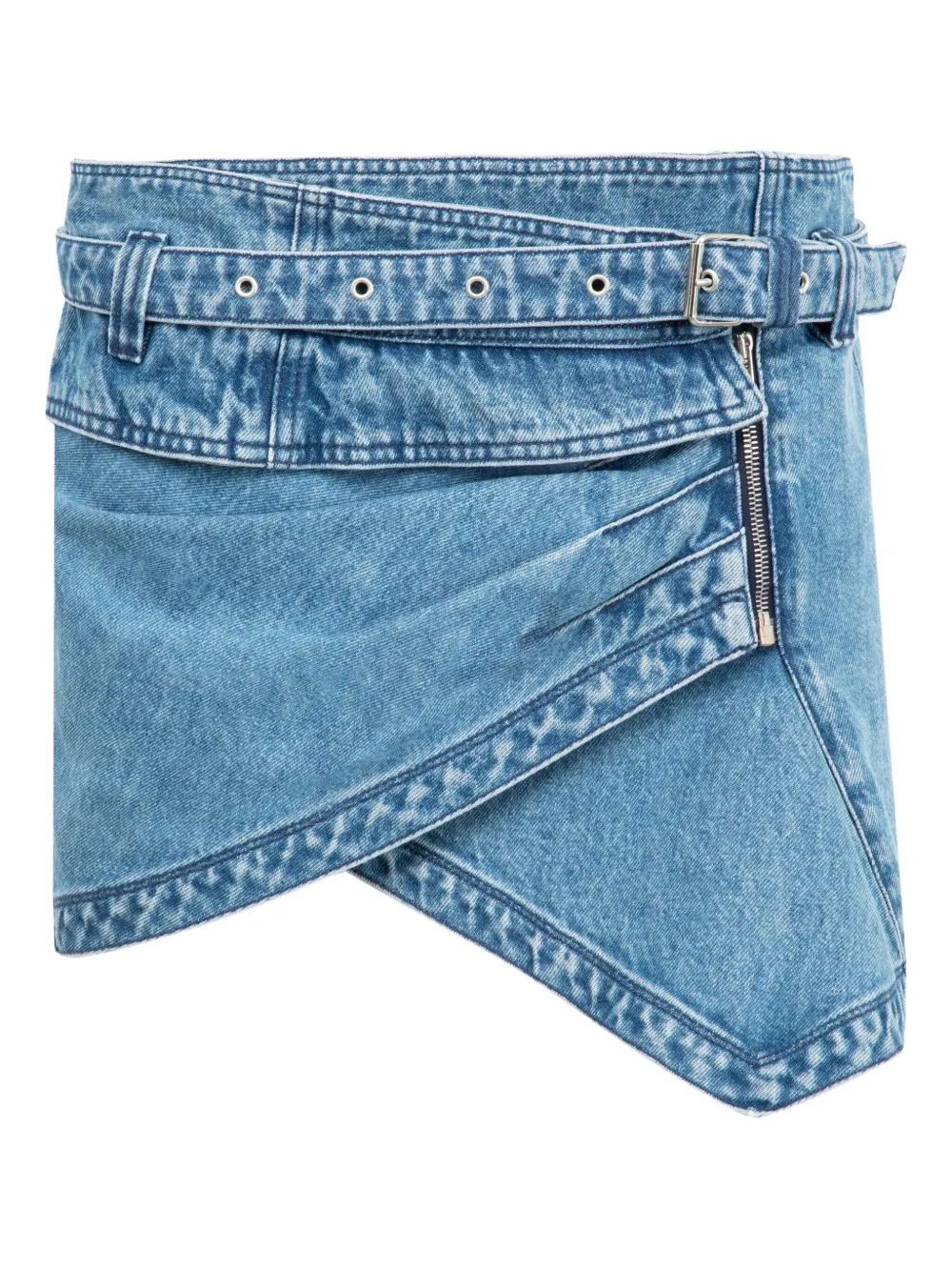 ISABEL MARANT belted wrap mini skirt | Blue | Image 1