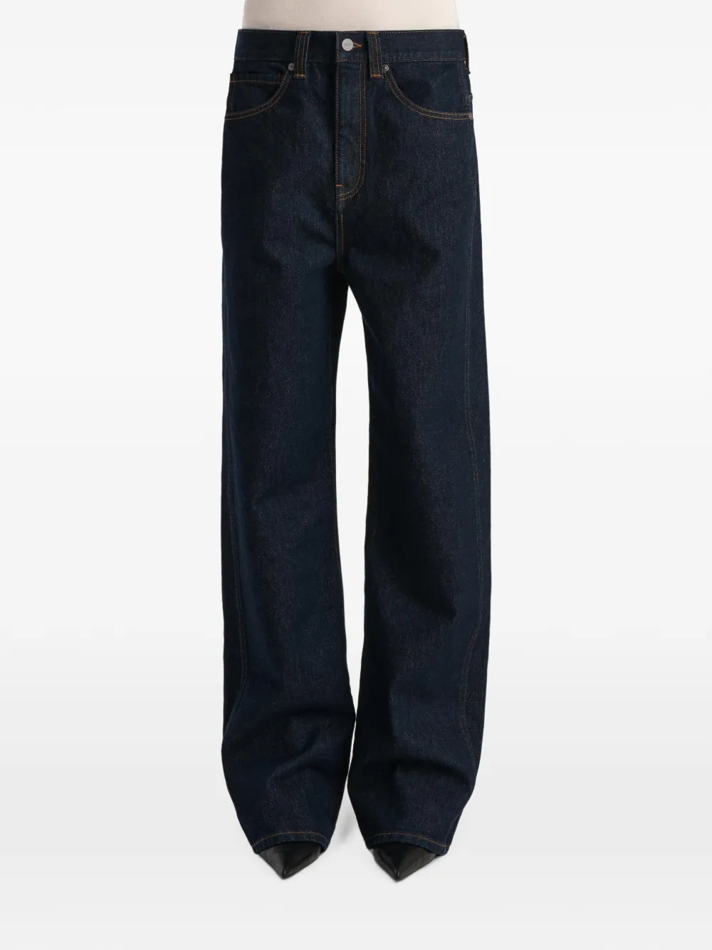 KHAITE Bonnie jeans met vijf zakken Blauw