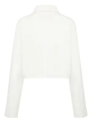 Khaite / ケイト | ハーフスリーブ バックロング シャツ | XS | ホワイト | レディース Khaite / ケイト | ハーフスリーブ バックロング シャツ | XS