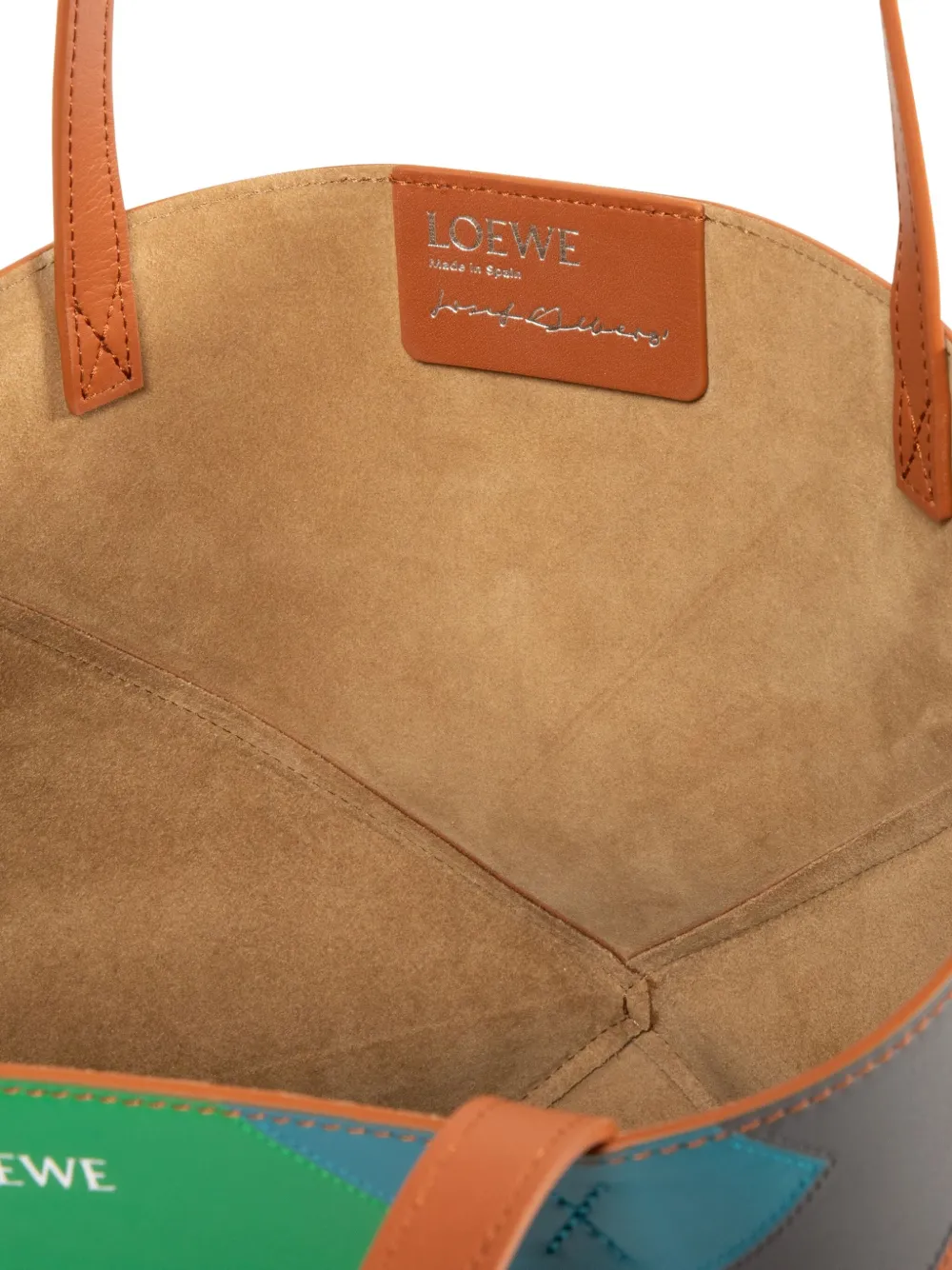 Loewe Medium Puzzle Fold Tote Bag In Calfskin Nappa In Orange