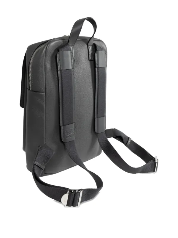 LOEWE Military calf-leather Backpack | Black | FARFETCH display picture 1