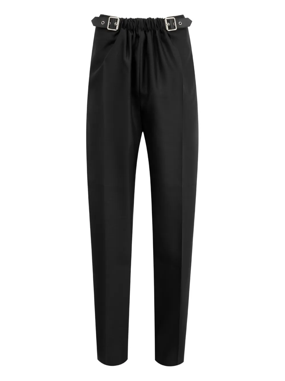 Loewe Belted Wool Trousers In Black