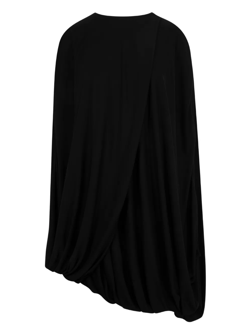 Loewe Draped Asymmetric Dress In Black