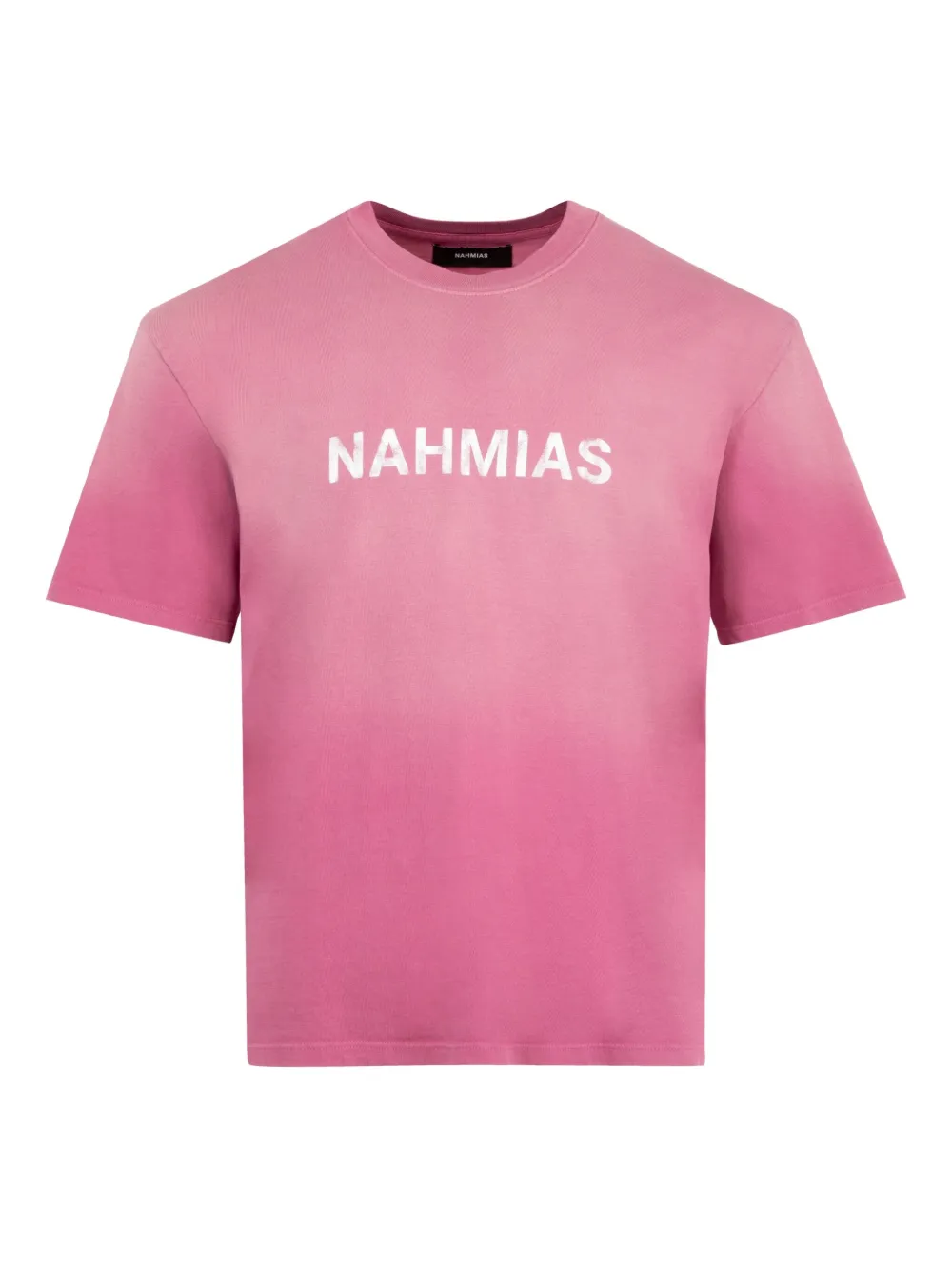 Nahmias logo-print T-shirt | Pink | Image 1