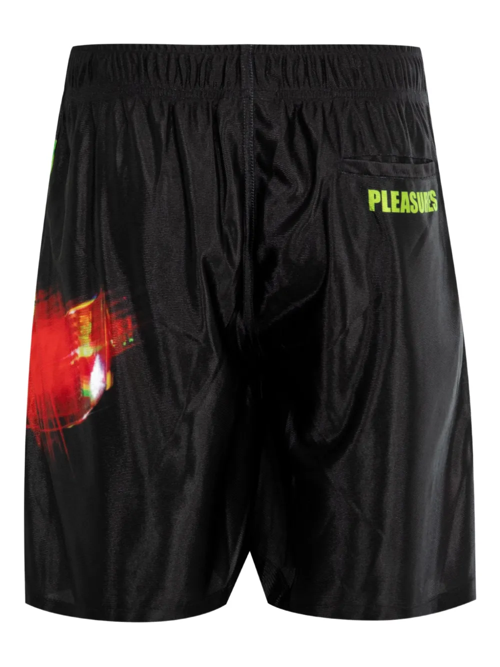 Pleasures shorts deportivos con estampado gráfico en colaboración con Daft Punk | Shorts para correr | Image 2
