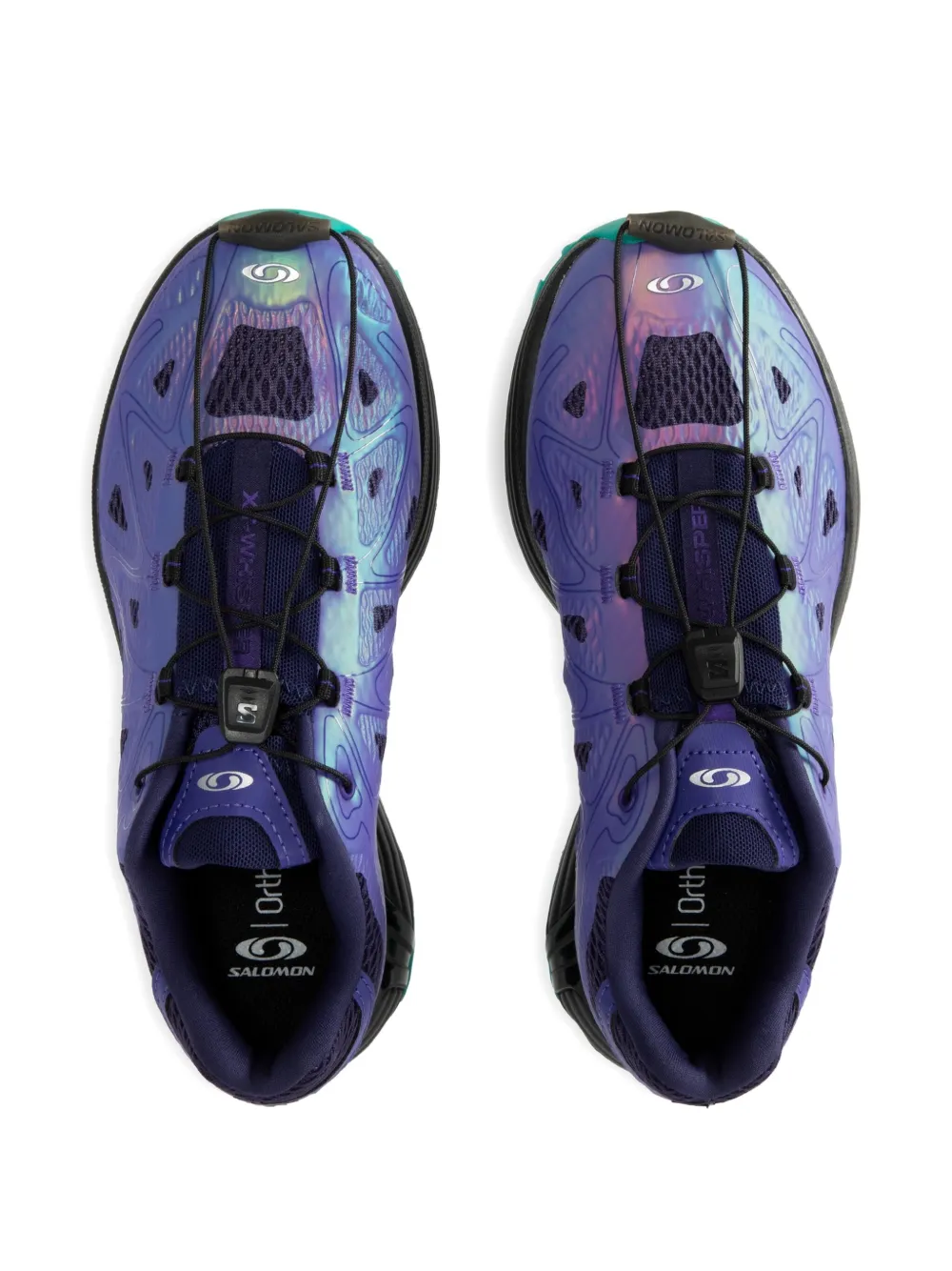 Salomon XT-Whisper sneakers met houtje-touwtje sluiting Paars