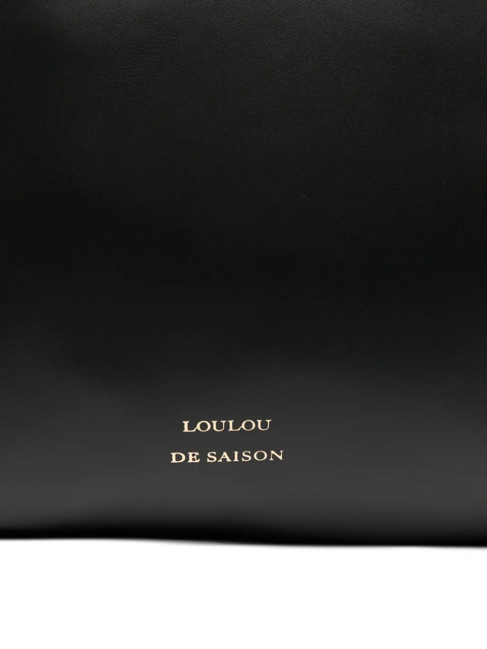 LouLou de Saison Shopper met logoprint Zwart