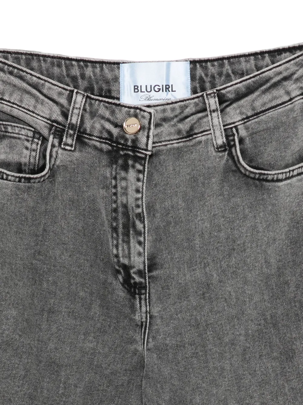 Blugirl Embroidered Floral Jeans In Blue