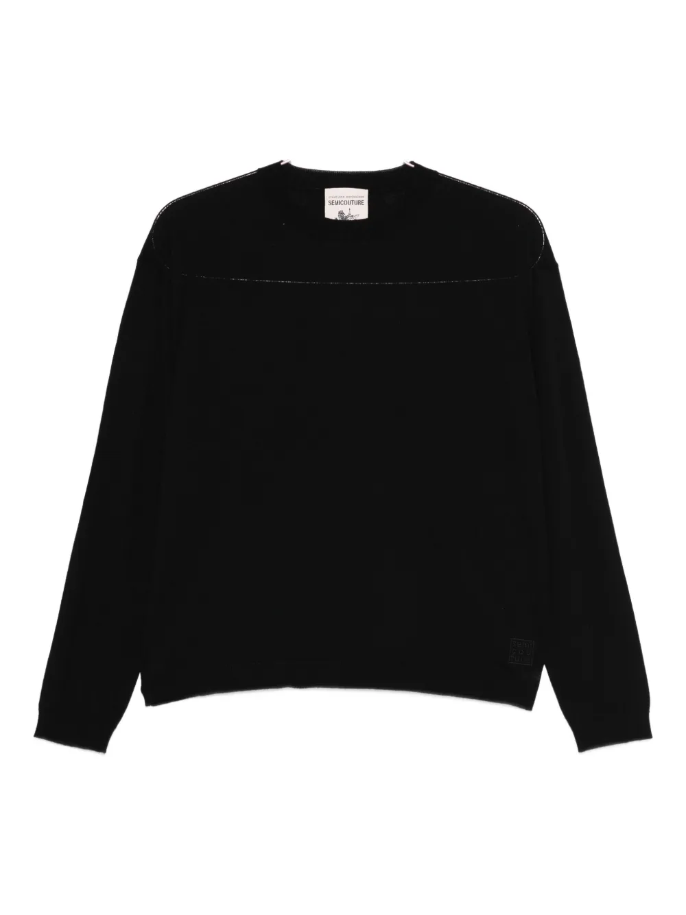 Semicouture Wool Sweater In Black