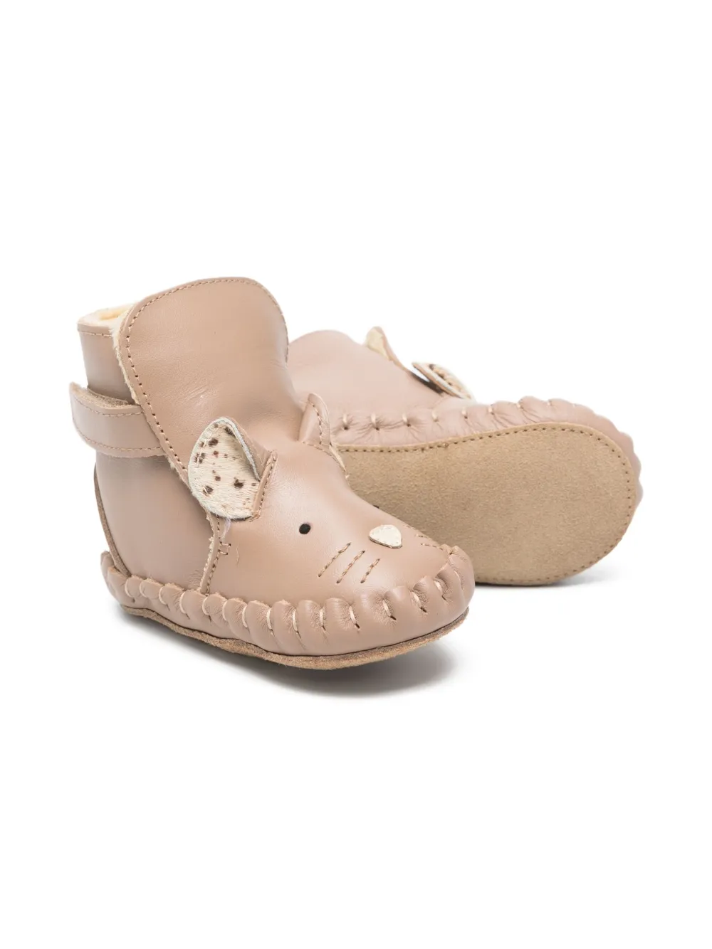 Donsje leather crib shoes - Bruin