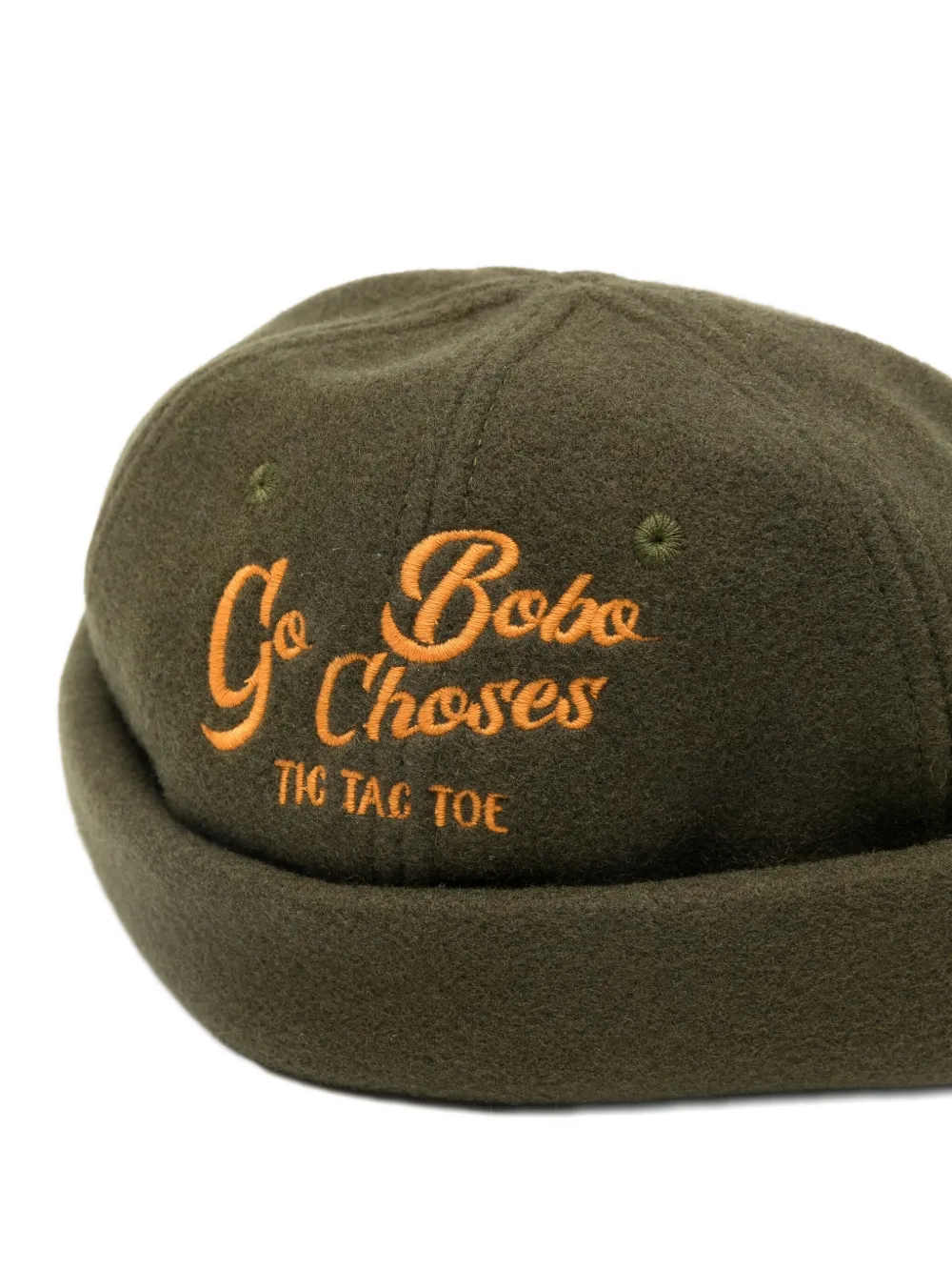 Bobo Choses logo-embroidered hat - Groen