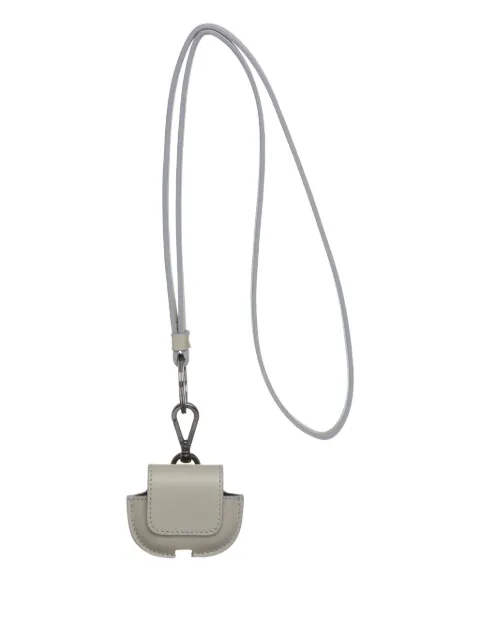 Giorgio Armani neck-strap leather earphone case