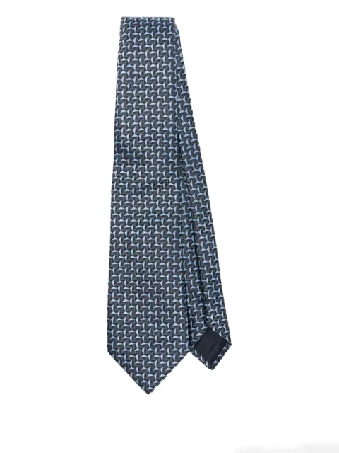 Giorgio Armani geometric-pattern tie