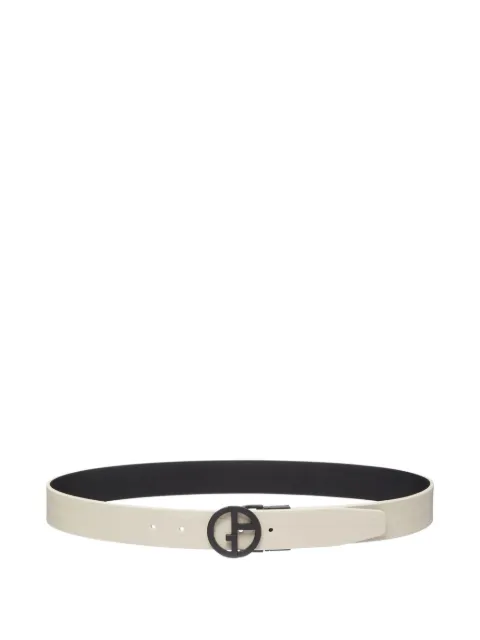 Giorgio Armani cinturón de piel con placa del logo