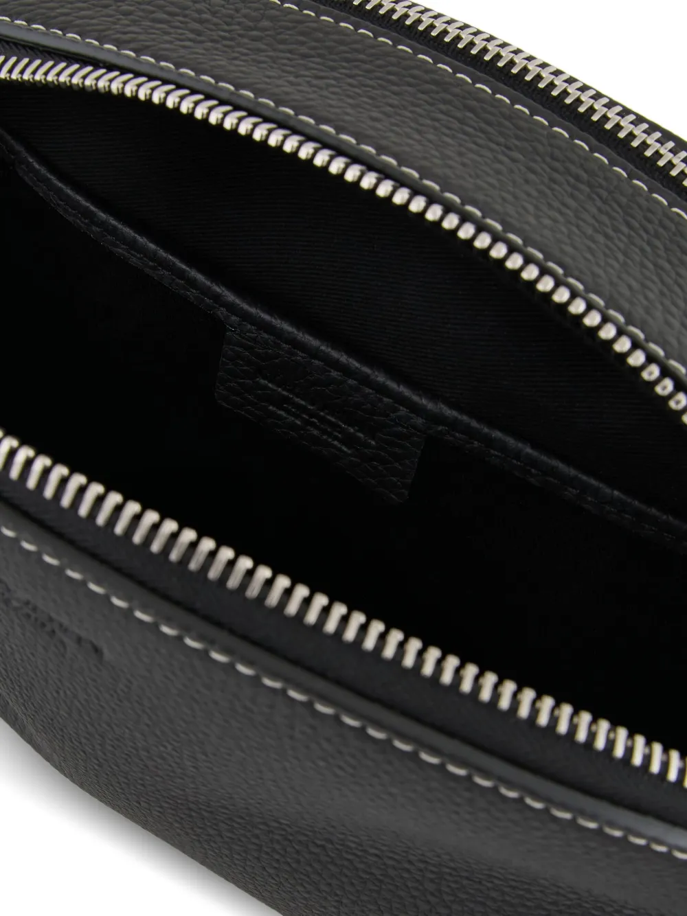 Giorgio Armani Schoudertas met stiksel en rits Grijs