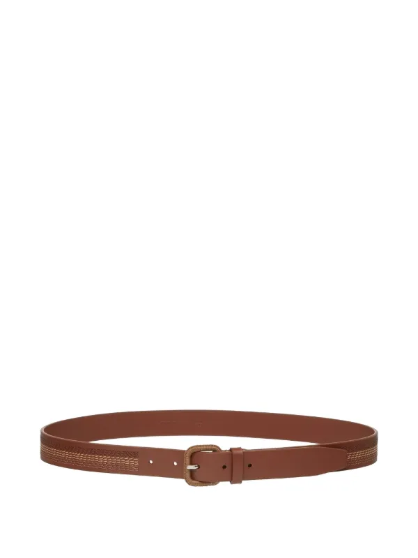 Giorgio Armani Leather Belt Brown FARFETCH AO