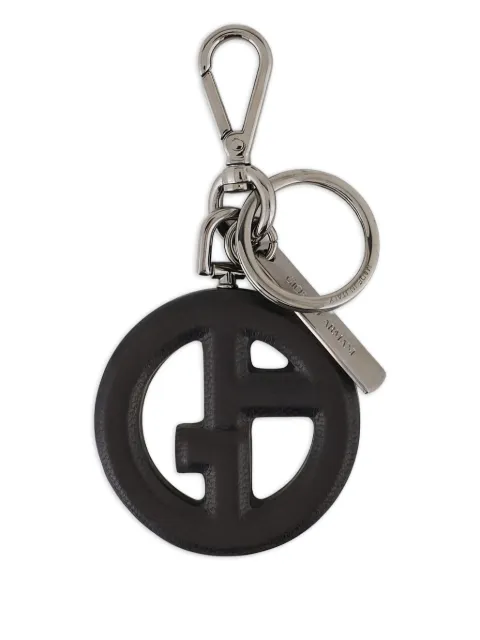 Giorgio Armani logo-charm keyring