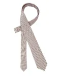 Giorgio Armani geometric-pattern tie - White