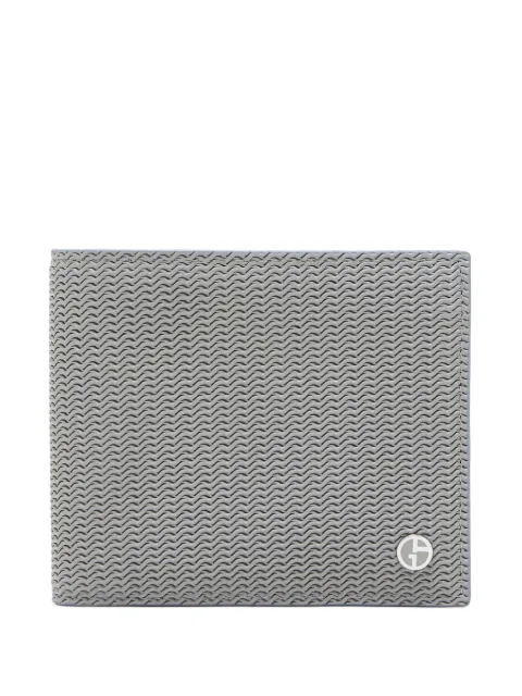 Giorgio Armani cartera con placa del logo