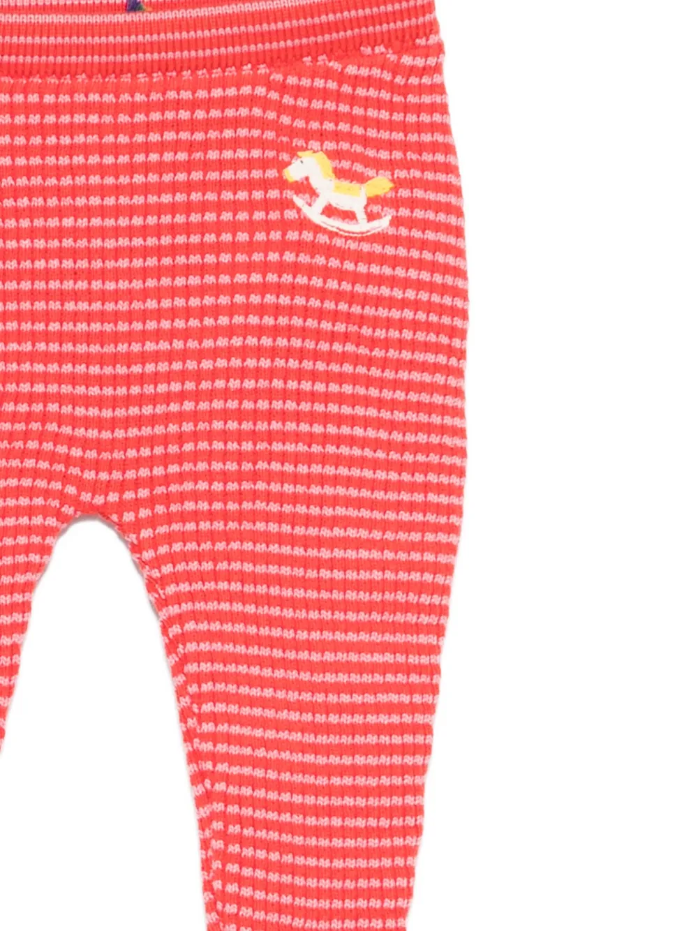Bobo Choses Rocking Horse gebreide legging Rood