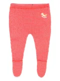 Bobo Choses Rocking Horse knit leggings - Red