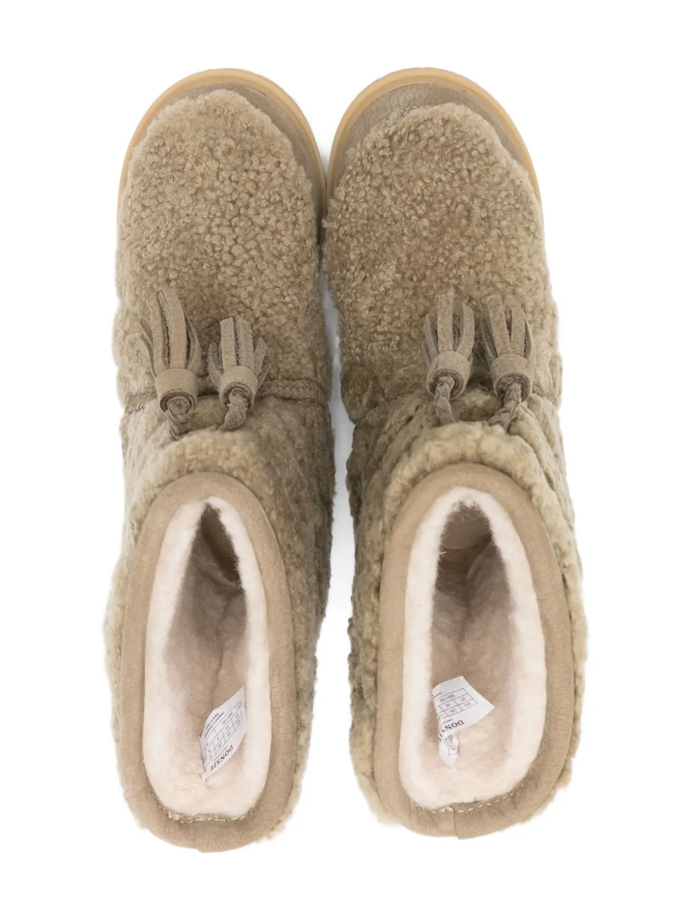 Donsje tassel-embellished sheepskin boots Neutrals