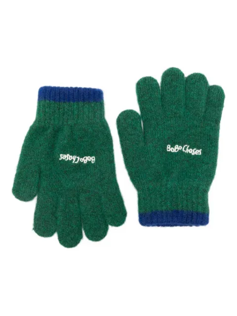 Bobo Choses logo-embroidered gloves