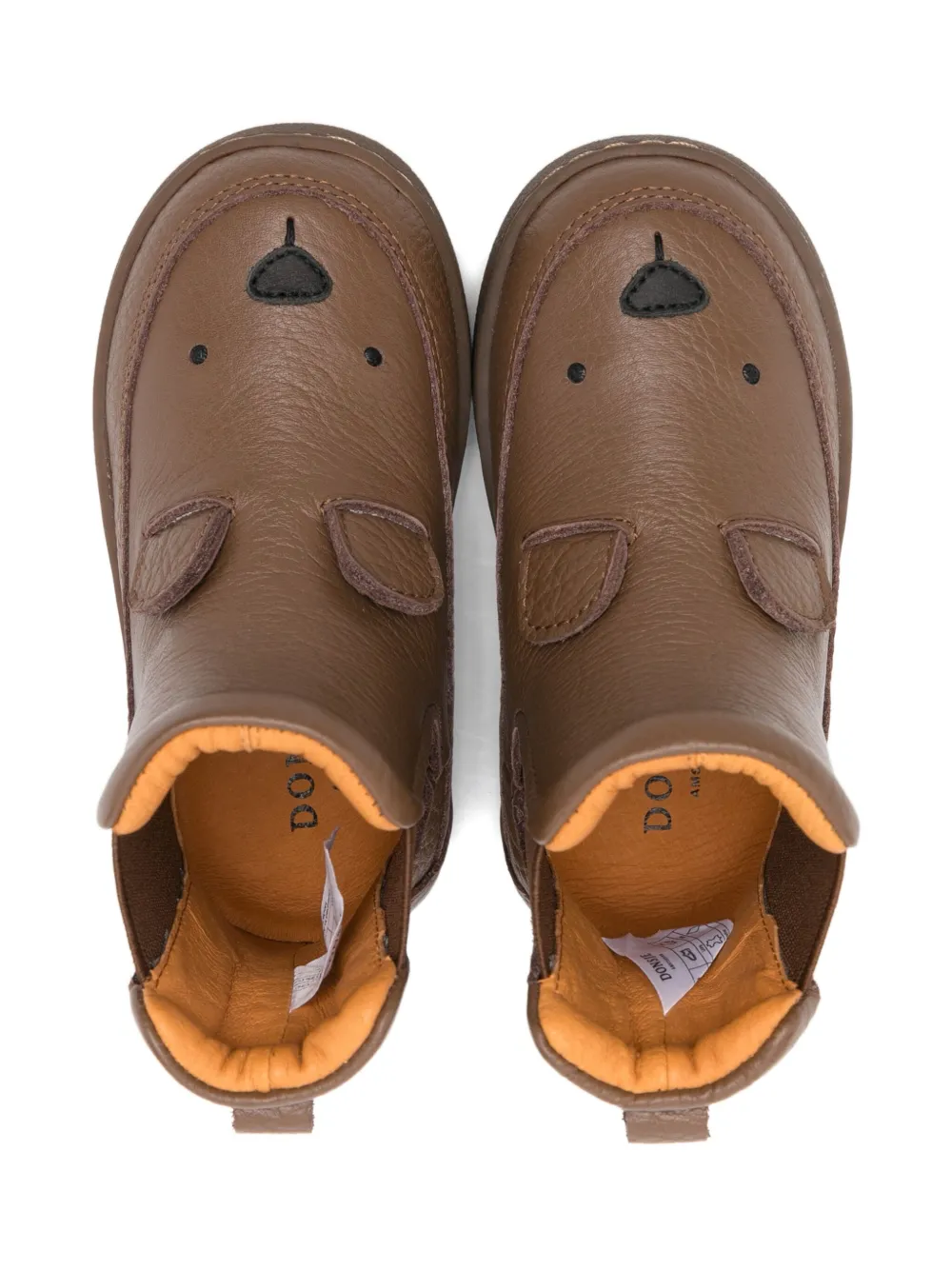 Donsje bear-face leather boots Brown