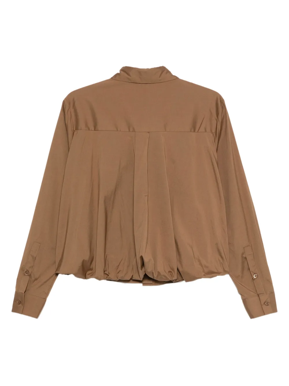 Semicouture button-up gathered shirt - Bruin