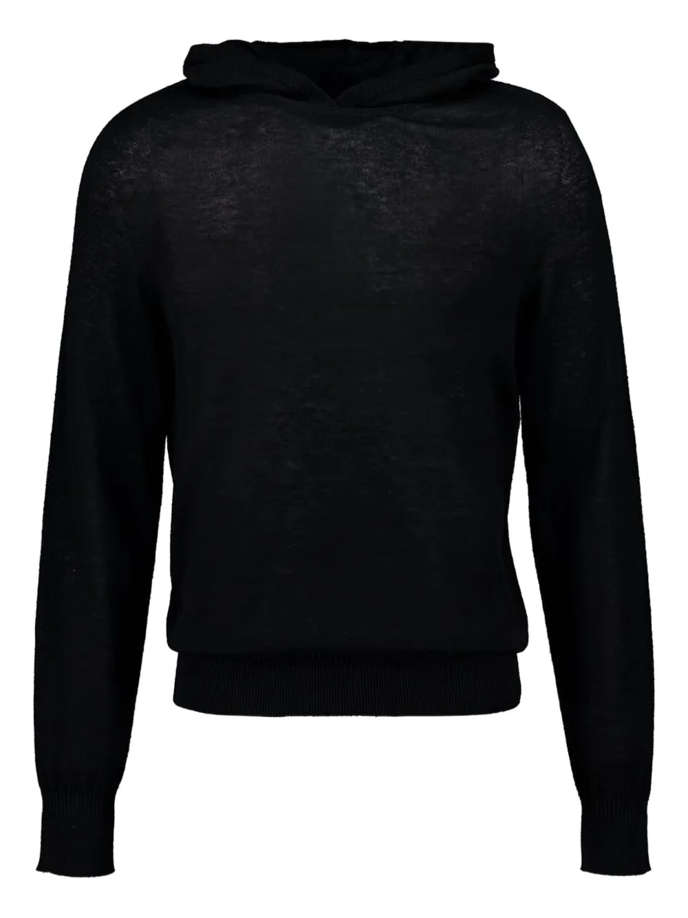 120% Lino hoodie con cordones | negro | Image 1