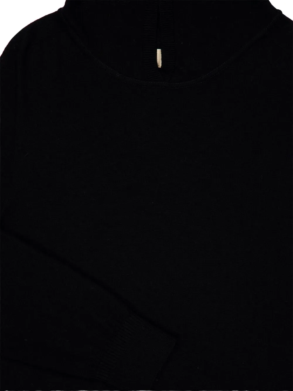 120% Lino Hoodie met opgestikte zak Zwart