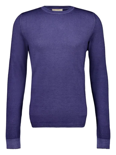 120% Lino crew-neck long sleeve T-shirt
